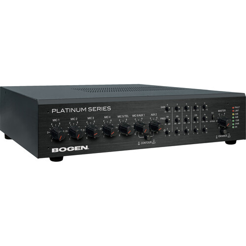 Bogen PS60 Platinum Series 60W, 8 Ohm/25V/70V, 1 Channel, Class D Amplifier