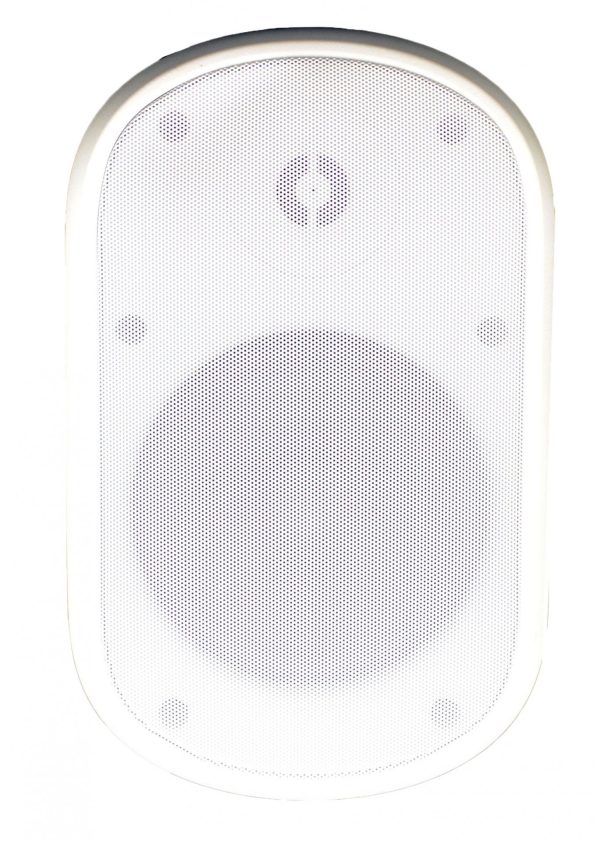 Speco SPCE8OTW 8″ Indoor/Outdoor Wall-Mount Speaker with Transformer, White<span class="codevz-product-category-after-title">Audio</span>