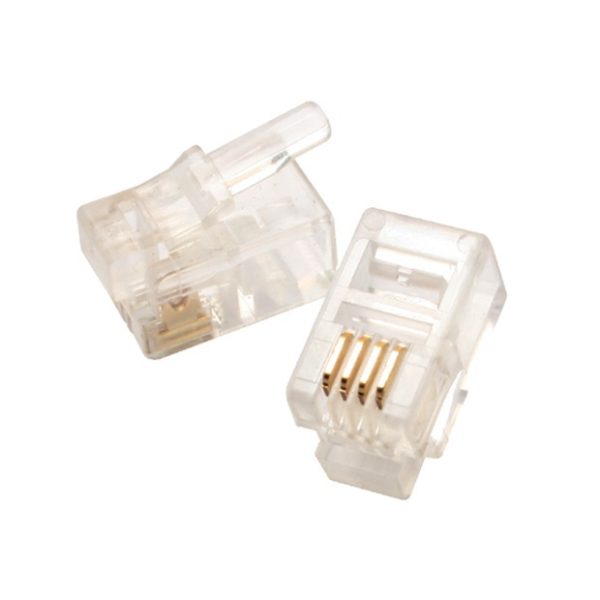 Eclipse Tools 702 059 Economy Modular Plugs   4P4C Flat Cable (50 Pcs)