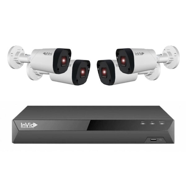 InVid INVID3KIT-4 NDAA Compliant 4 Camera Surveillance System