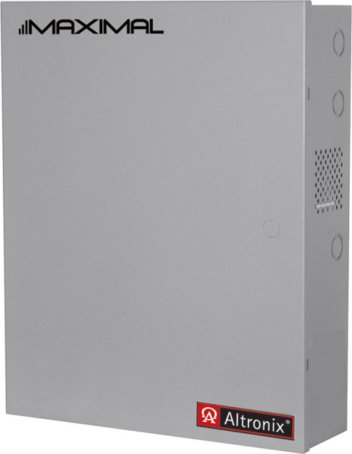 Altronix MAXIMAL13EV Power Supply/Charger, Expandable, Dual 12/24VDC outputs, 1 P/S @ 3 5A & 1 P/S @ 6A, 220VAC, BC800 Enclosure