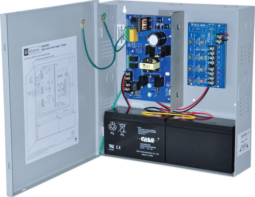 Altronix SMP3PMP4 Power Supply Charger, 4 Fused Outputs, 12/24VDC @ 2 5A, 115/220VAC, Supervision, BC300 Enclosure