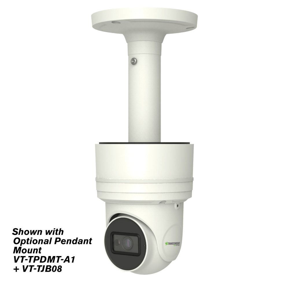 Vitek VTC-TNT5RFEA-2 5 Megapixel Outdoor IR Network Turret Camera with 2.8mm Lens, White